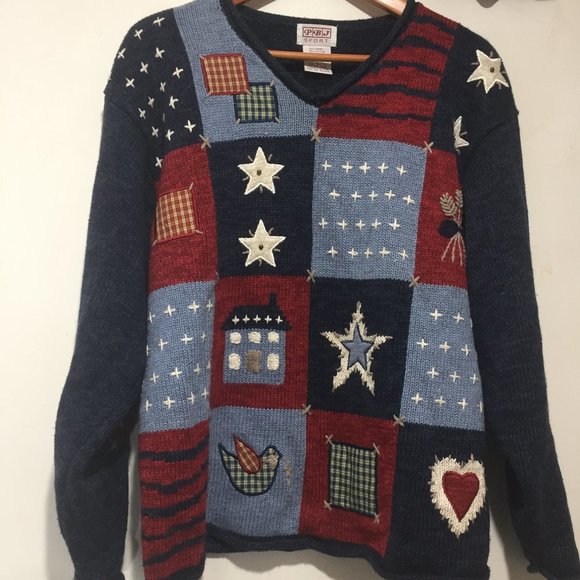 VINTAGE PBJ SPORT SWEATERS SIZE XL - Picture 1 of 7